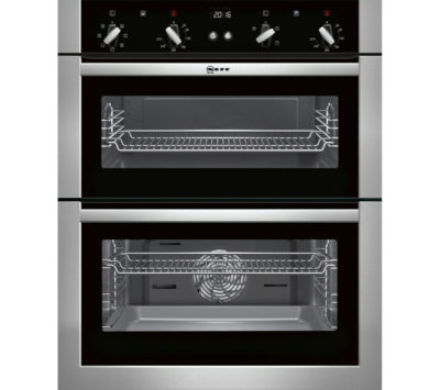 NEFF  U17M42N5GB Electric Built-under Double Oven - Stainless Steel